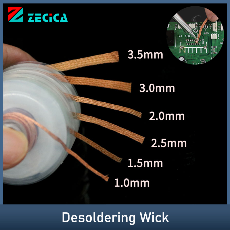 Solder Wick Braid - 1-4mm 1.5M Desoldering Mesh Braid Tape