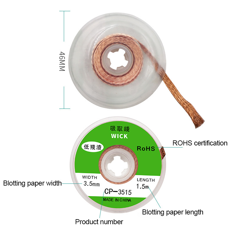 Desoldering Braid Copper Solde - Solder Wick Braid ulasan dan harga