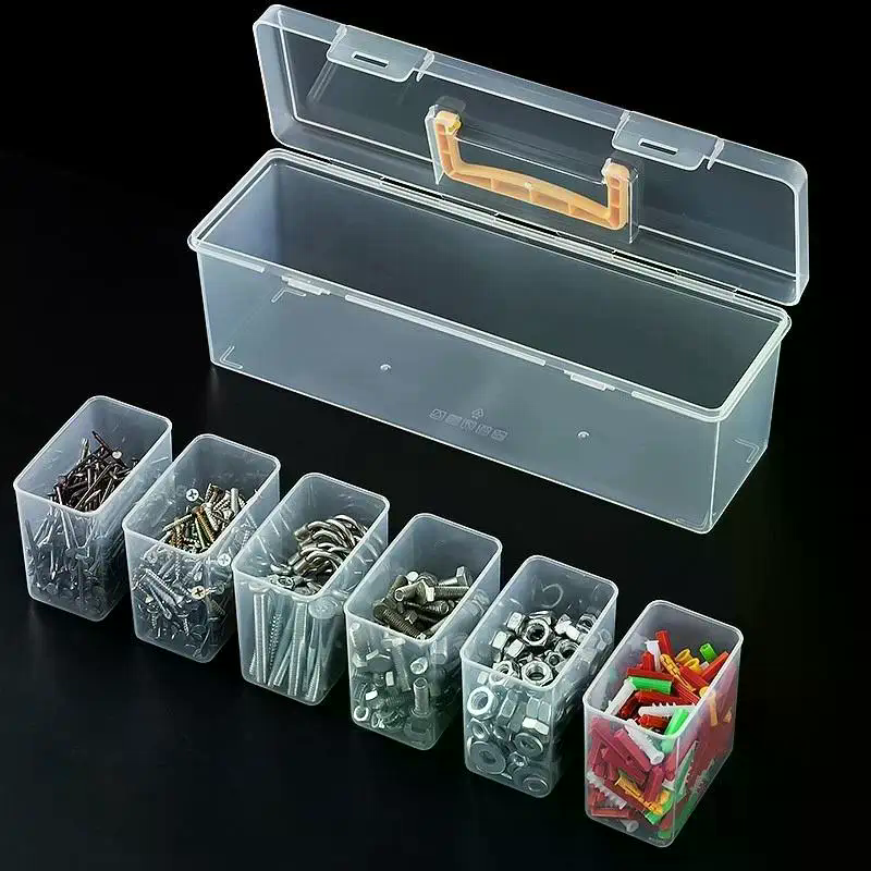 7 Piece Transparent Parts Stor - Electronics Repair Garage ulasan dan harga