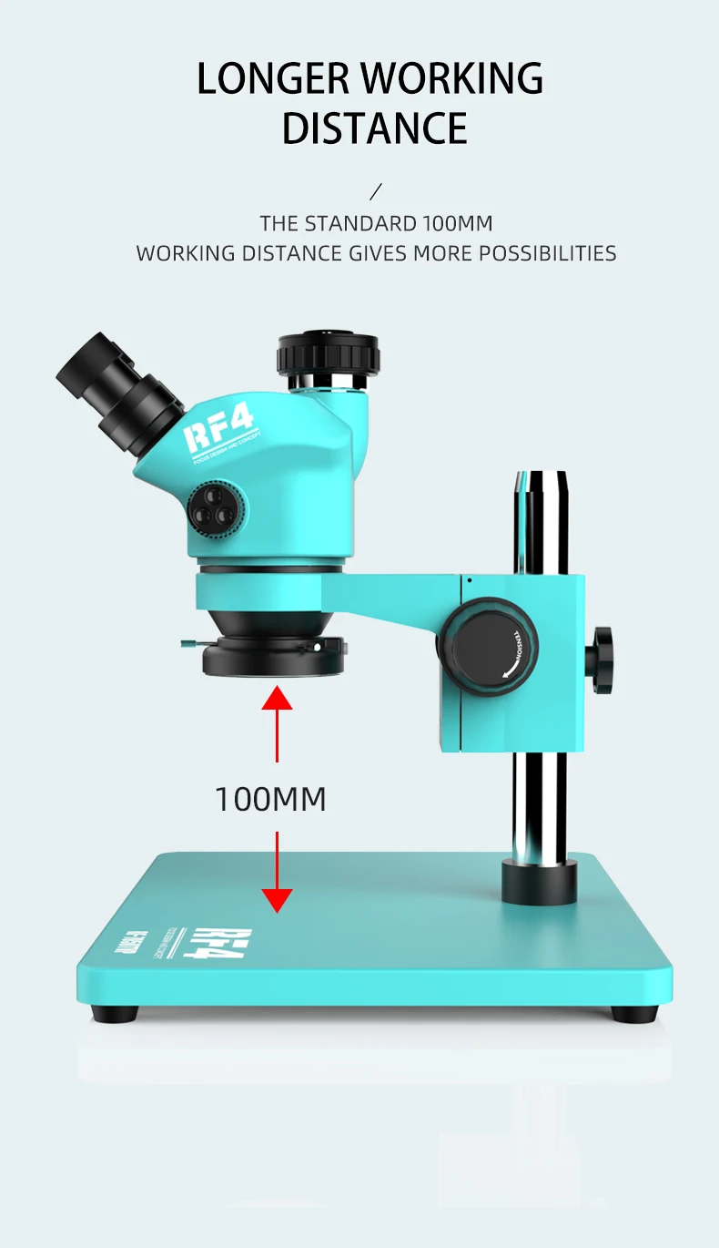 RF4 Microscope Big Base With T - Electronics Repair Engineer ulasan dan harga