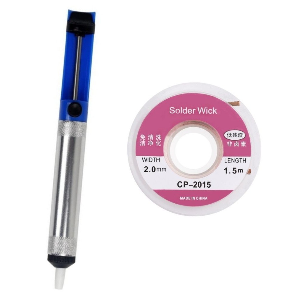 Aluminum Desoldering Pump Vacu - Solder Wick Braid ulasan dan harga