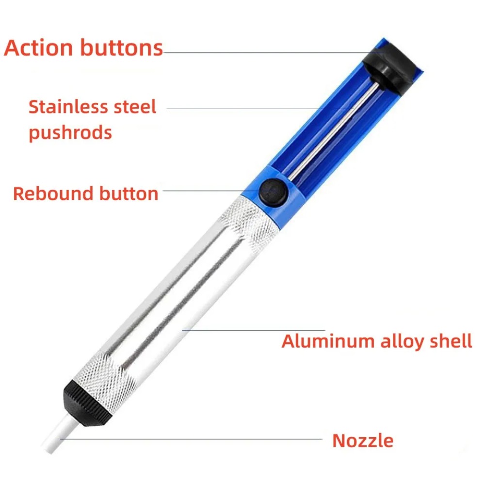 Aluminum Desoldering Pump Vacu - Solder Wick Braid ulasan dan harga