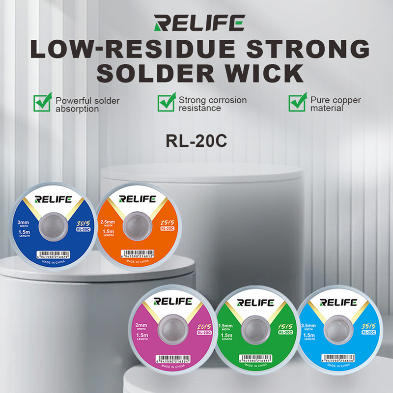 RELIFE RL-20C Soldering Wick f - Solder Wick Braid ulasan dan harga