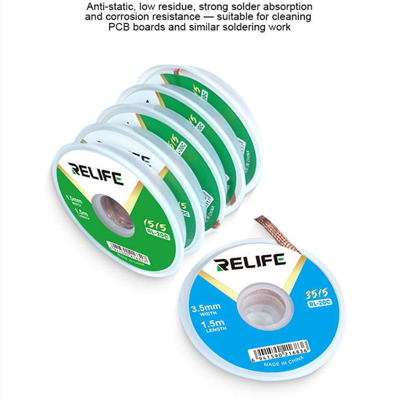 RELIFE RL-20C Soldering Wick f - Solder Wick Braid ulasan dan harga