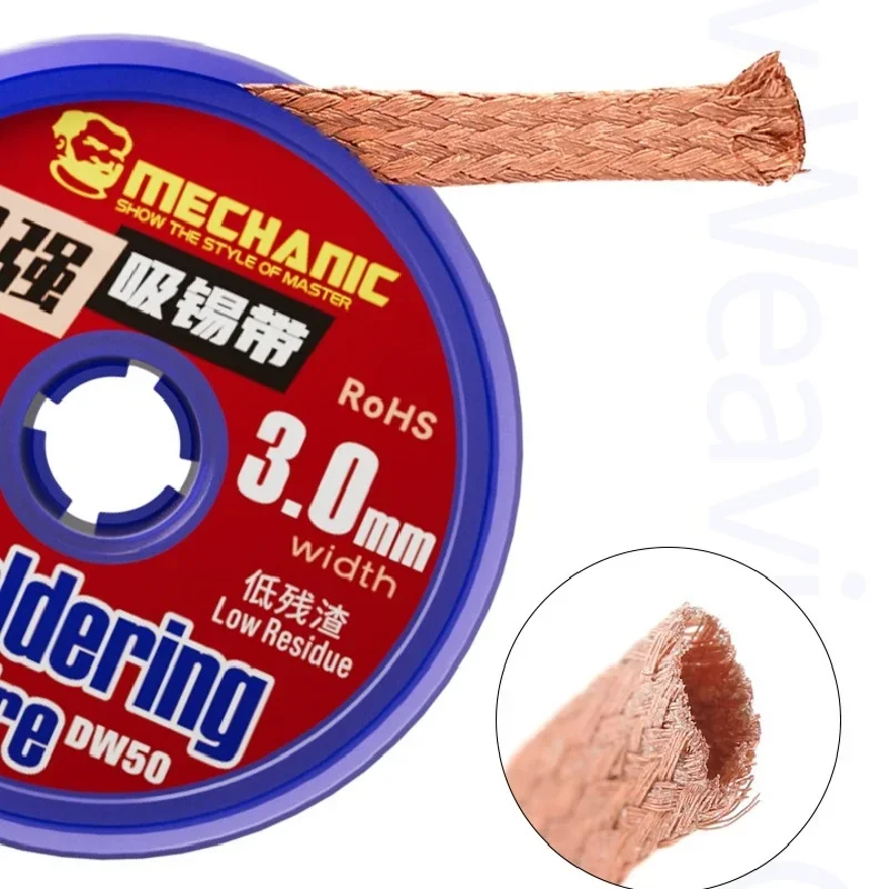 10pcs/lot MECHANIC DW50 Desold - Solder Wick Braid ulasan dan harga