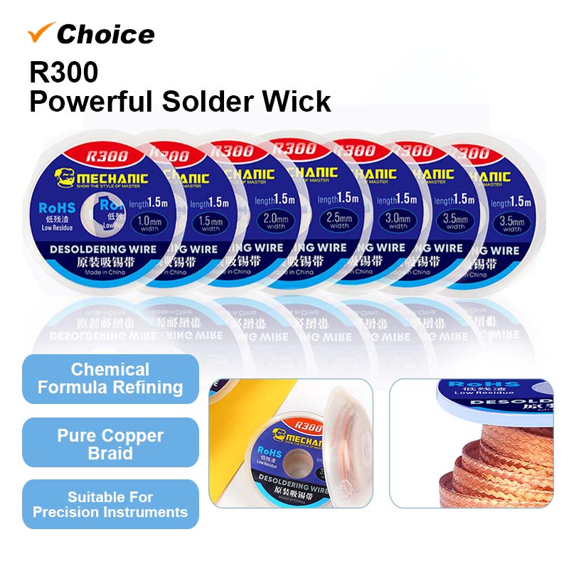 MECHANIC R300 Desoldering Wire - Solder Wick Braid ulasan dan harga