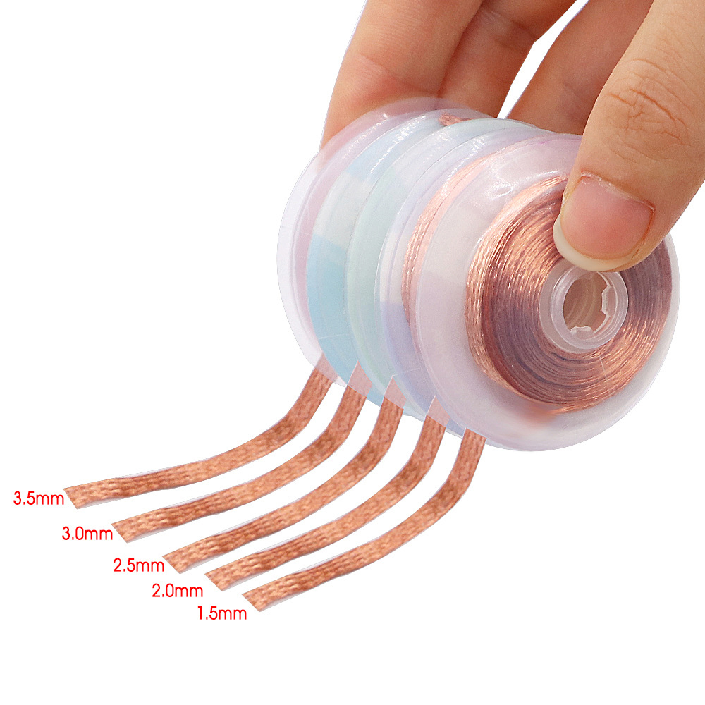 1.5mm 2mm 2.5mm 3mm 3.5mm Widt - Solder Wick Braid ulasan dan harga