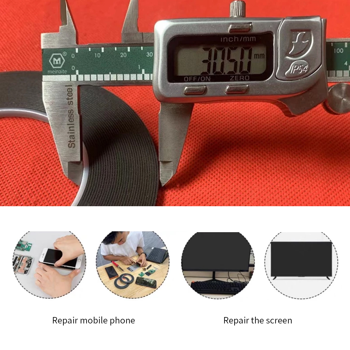 10M 5mm 3mm 4mm double-sided a - Electronics Repair Tape ulasan dan harga