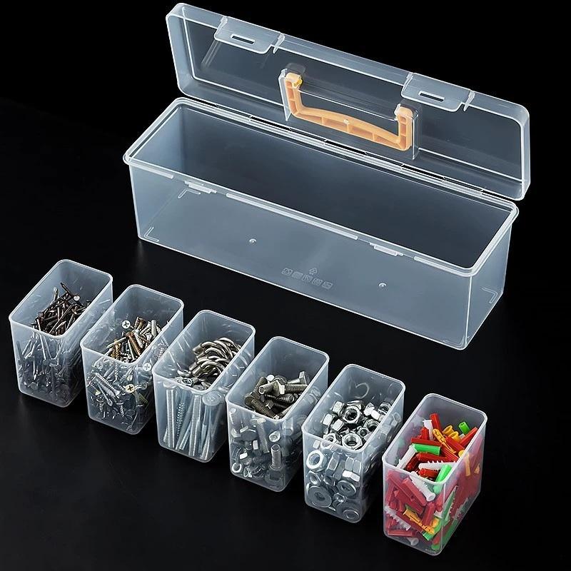 7 Piece Transparent Parts Stor - Electronics Repair Garage ulasan dan harga
